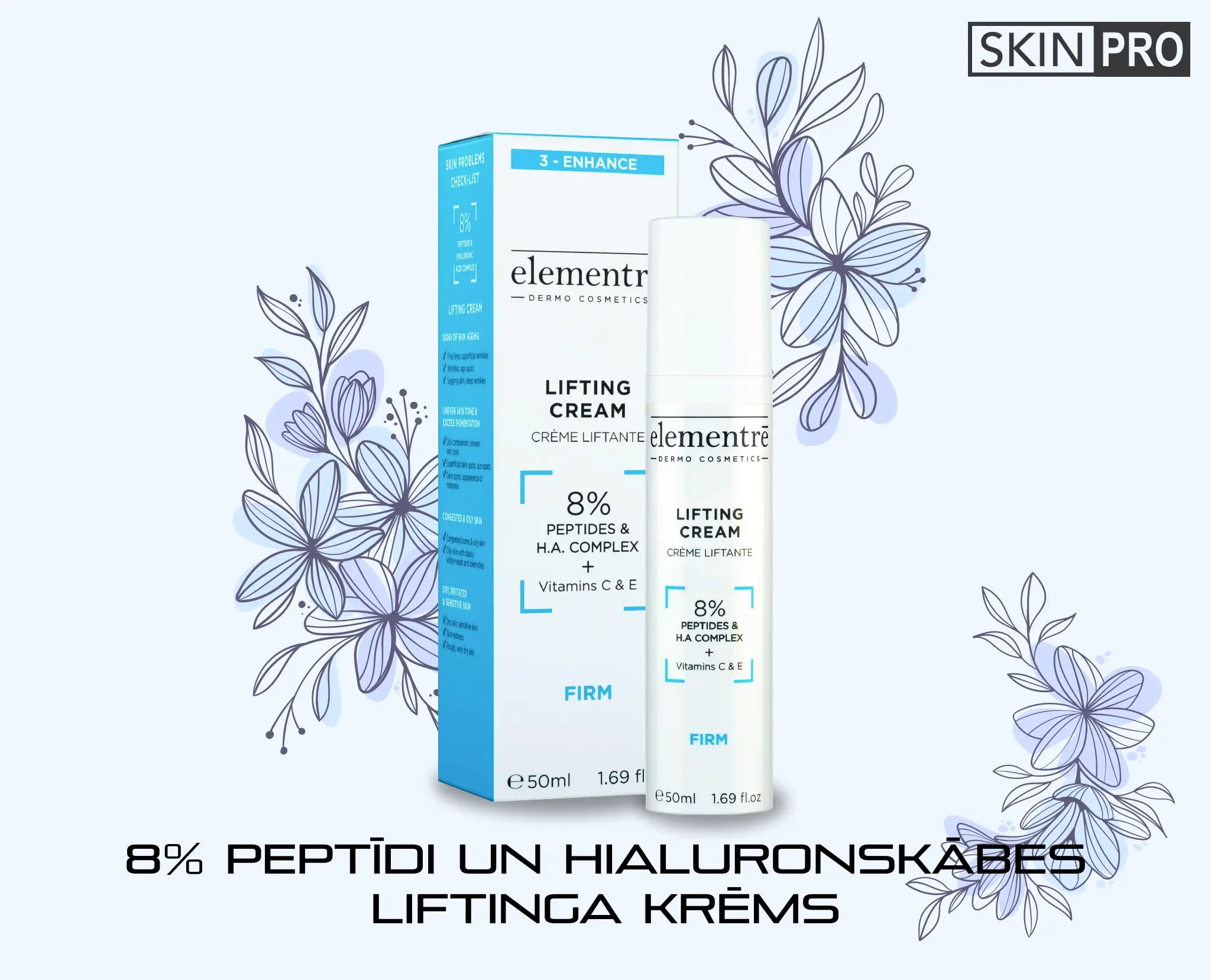 8% Peptides and Hyaluronic Acid - Lifting Cream